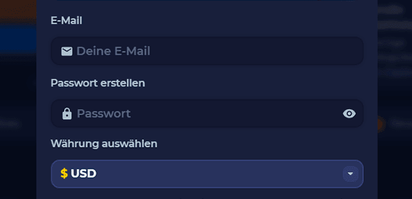 Erstelle dein Konto Erstelle dein Konto